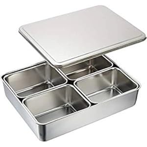 Amazon｜遠藤商事 TKG 調味料薬味入れ 4ヶ入角 幅×奥行×高さ(mm