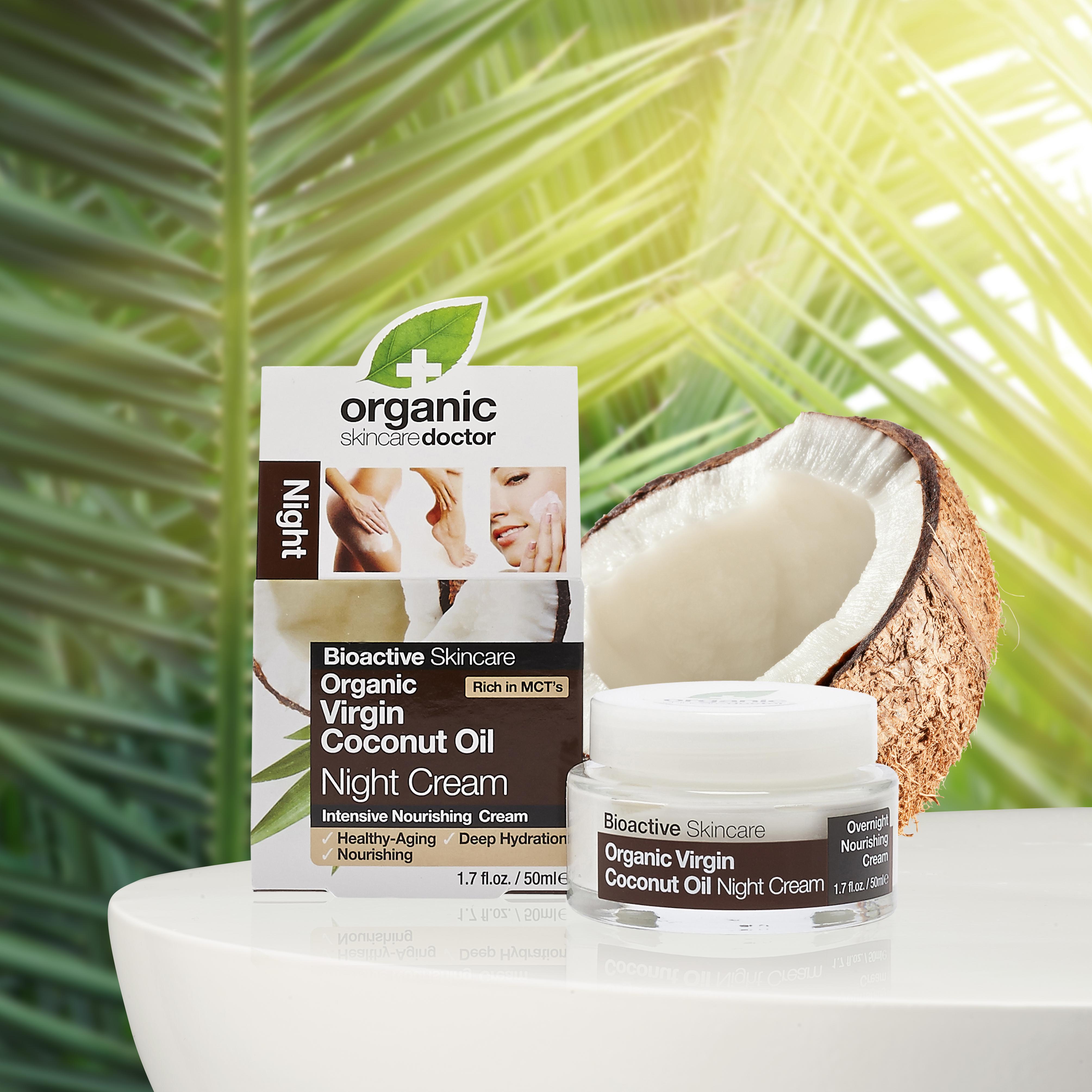 Organic Doctor Virgin Coconut Oil Night Cream, 1.7 Fluid Ounce Amazon