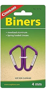 clip, biner, carabiner, attach, equipment, pack, canoe, rope, cord, tent, belt, clothes, light, keys