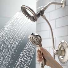 2 in 1, dual shower head