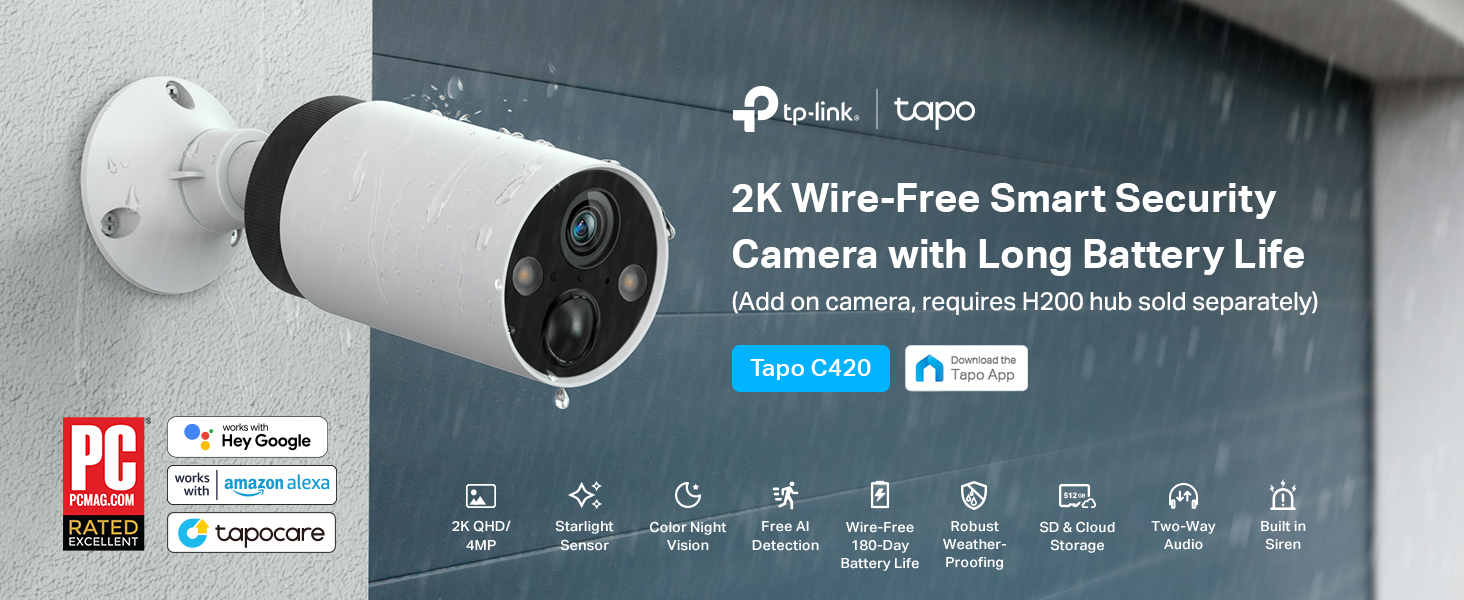 Tapo タポ　C420 Tapo C420 | Smart Wire-Free Security Camera | TP-Link