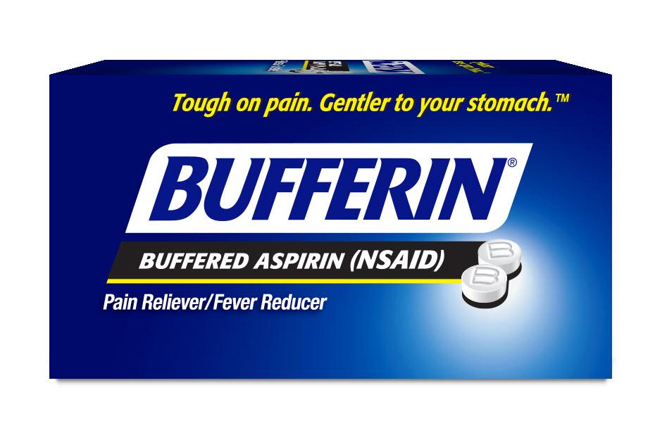 Bufferin Buffered Aspirin (NSAID) Coated Tablets Pain
