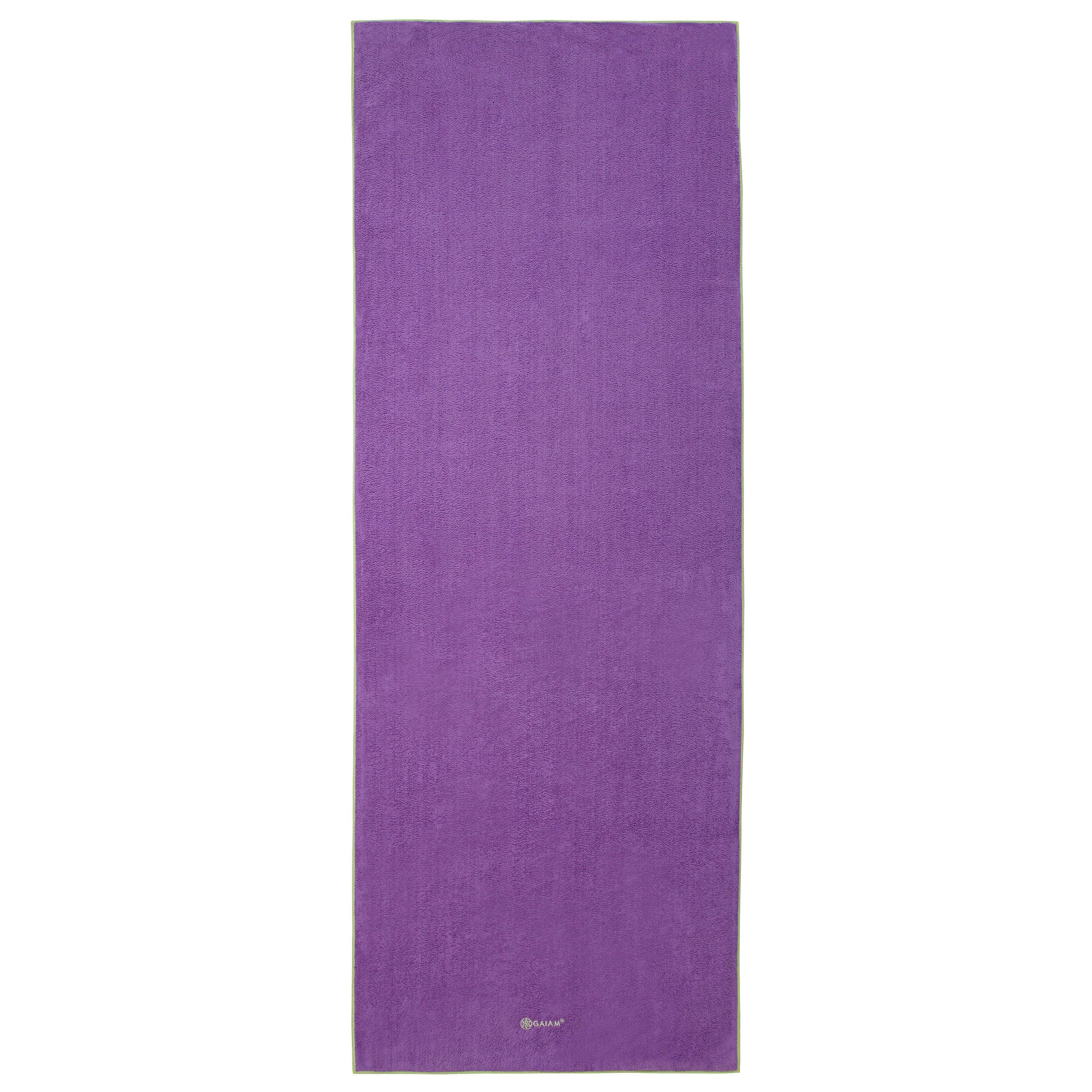 Gaiam Stay Put Yoga Towel Mat Size Yoga Mat Towel (Fits Over Standard