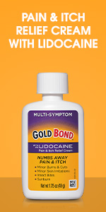 Over-the-counter lidocaine pain relief spray.