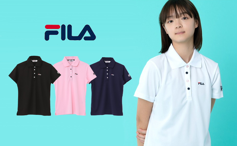 Amazon フィラ Fila フィラ Lady S Dry ワンポイント刺繍 半袖ポロシャツ Fl1553 ポロシャツ レディース ポロシャツ 通販