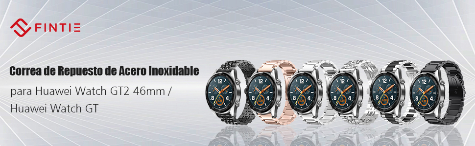  FINTIE Correa Compatible con Huawei Watch de metal