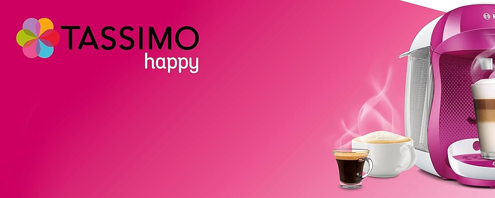 Bosh Tassimo Happy Multidrink Cafetière Rouge