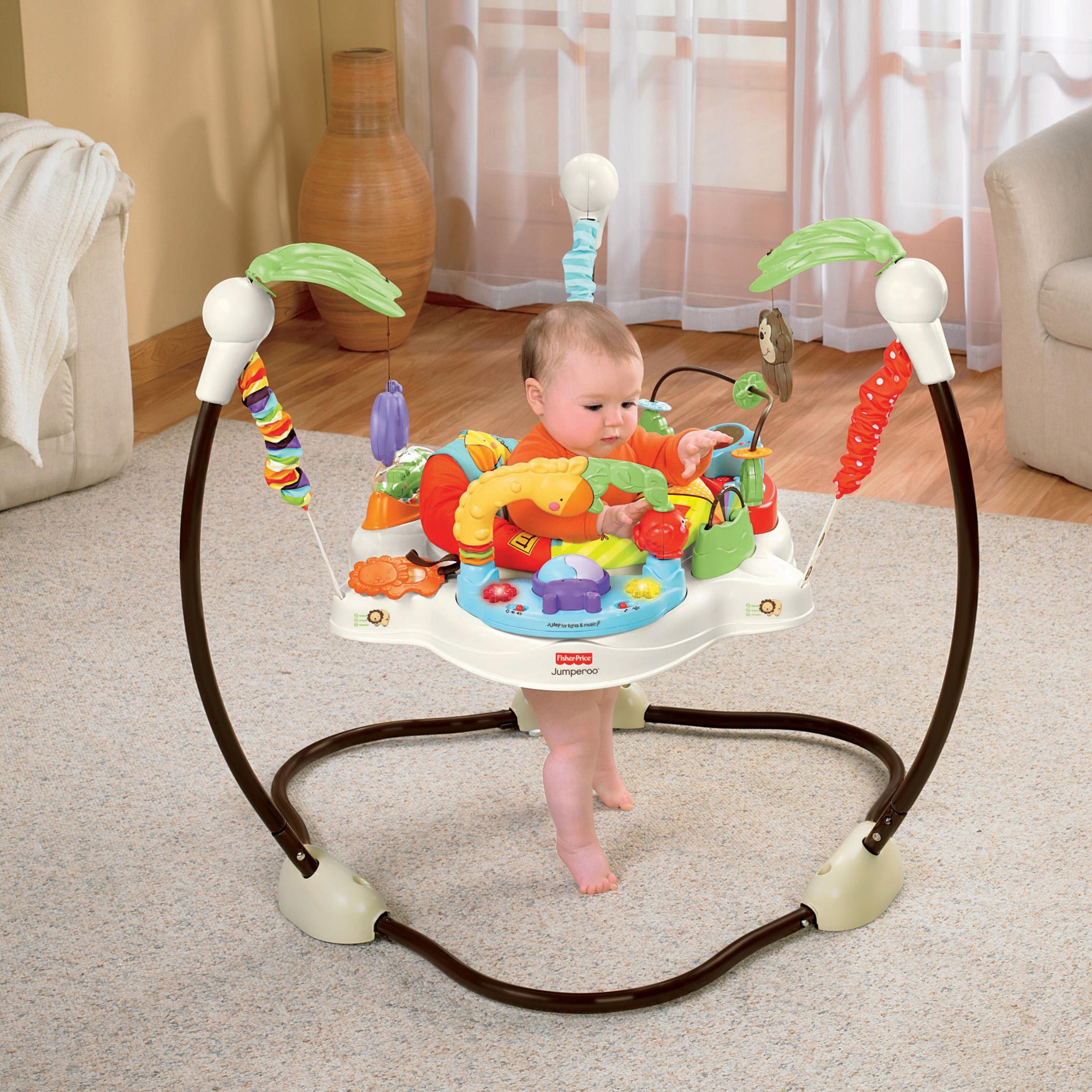 FisherPrice Luv U Zoo Jumperoo Stationary Stand Up Baby