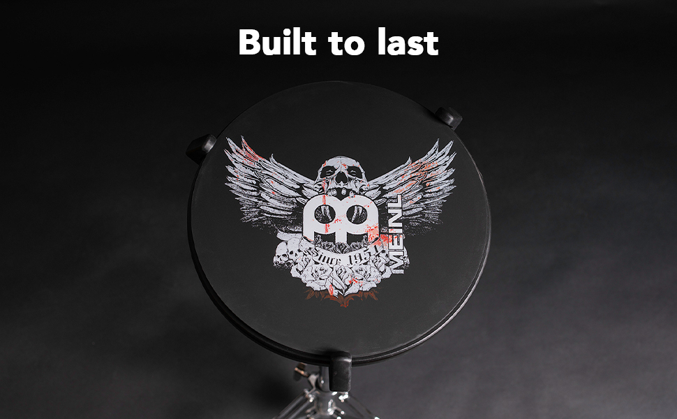 Meinl Cymbals 12" Drum Practice Pad, Silicone — Medium Rebound and Controlled Volume