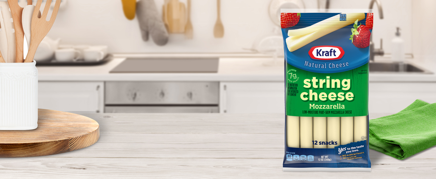 Kraft String Cheese Mozzarella Cheese Snacks (24 ct Sticks