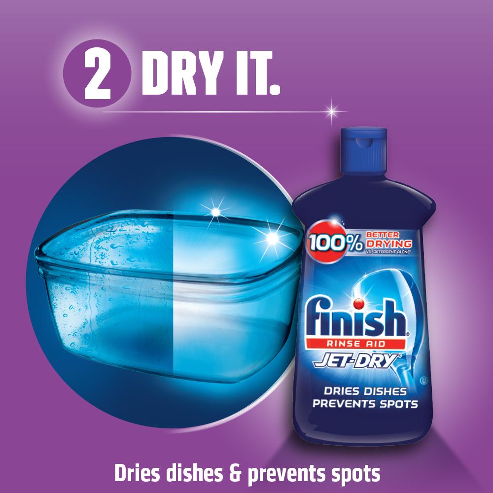 Finish JetDry Turbo Dry, 13.52oz, Dishwasher Drying Aid