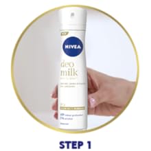 Shake the can well and hold 15 cms away from the underarms