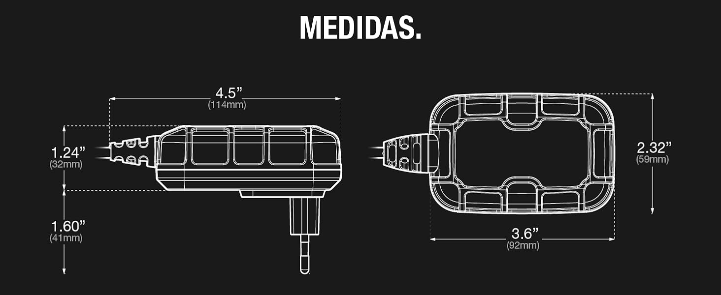 NOCO GENIUS1EU, Inteligente automático de 1A, Cargador 6V y 12V