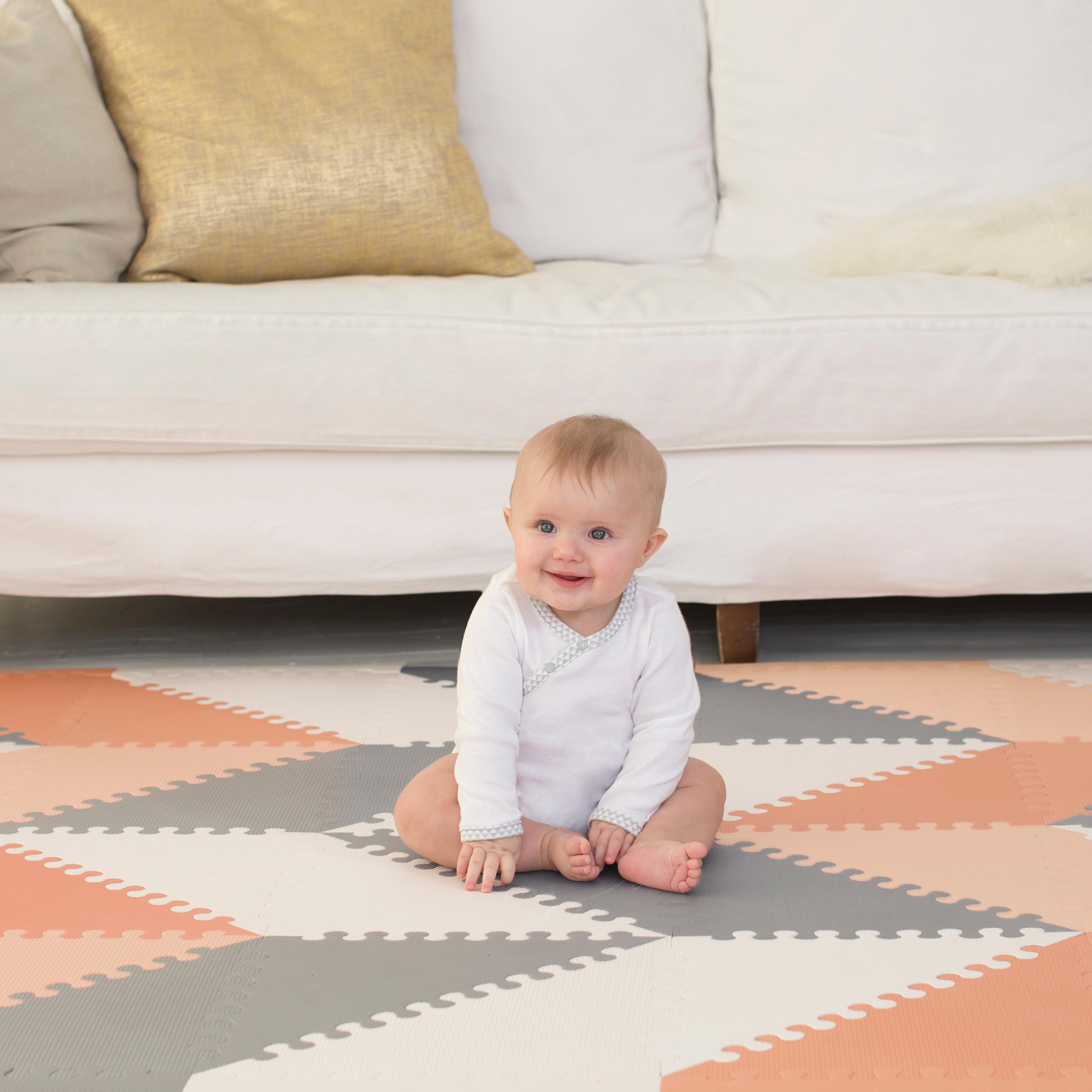 Skip Hop Playspot Waterproof Foam Baby Play Mat, Grey