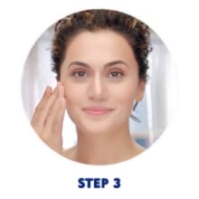 Gently massage all over your face and body.