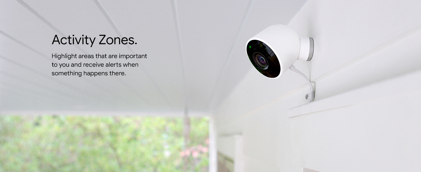 Google Nest Security Camera Outdoor Night Vision, 1080p HD Video, 2