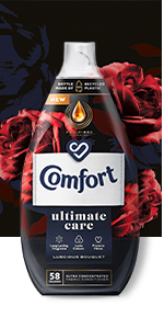 Comfort Luscious Bouquet Ultimate Care Fabric Conditioner 870 ml, complete clothing protection