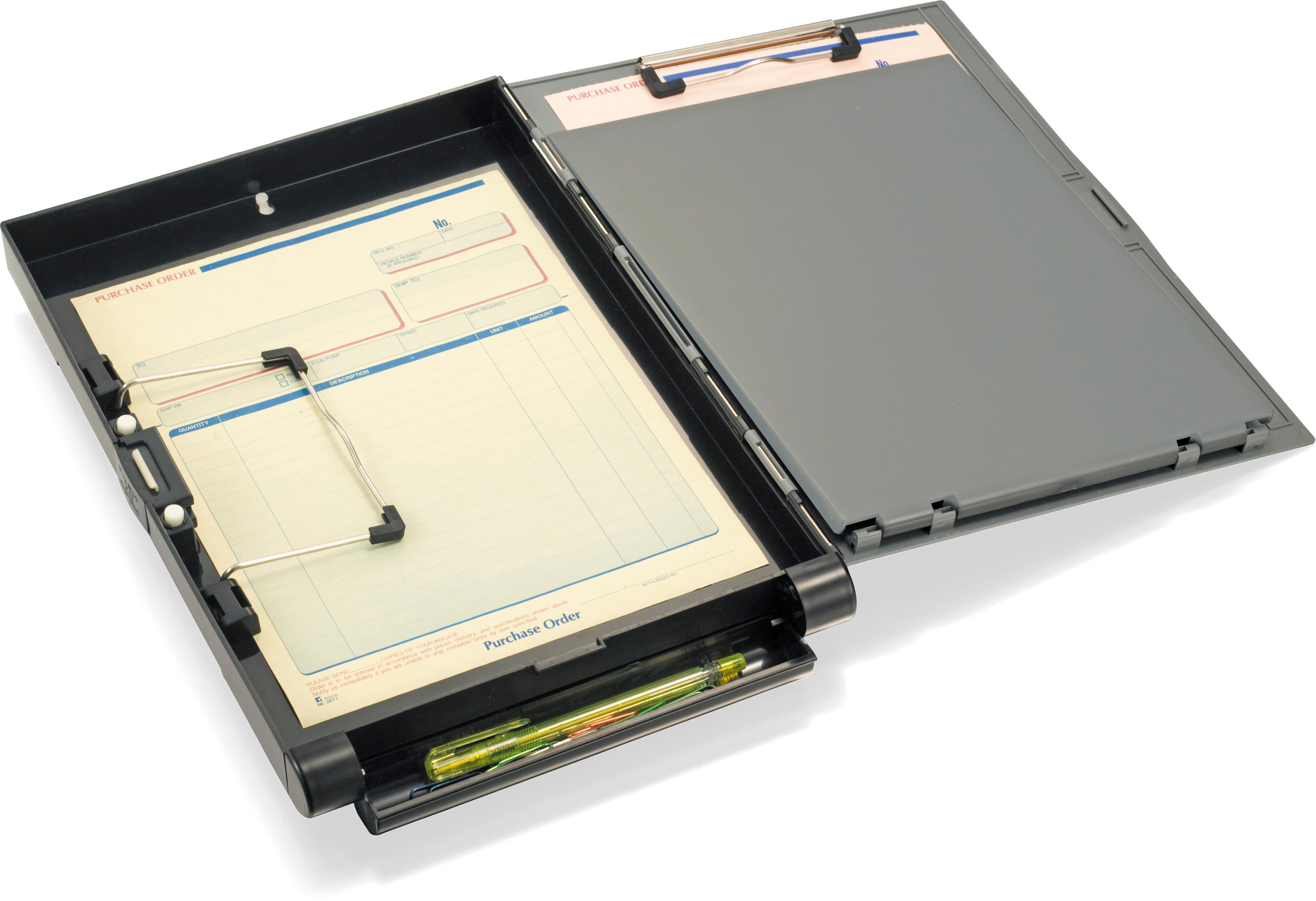 Officemate Recylced Clipboard Storage/Forms Holder, Plastic, Side