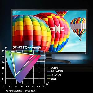 がんちゃん 　モニター ディスプレイ 32UD59-B 31.5インチ DCI-P3の色域を95%カバーした31.5インチ4Kモニター - 32UD59-B
