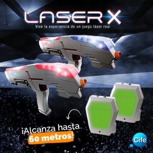 Laser X- Pistola Doble, Color Blanco/Gris (Cife Spain 98139 ...