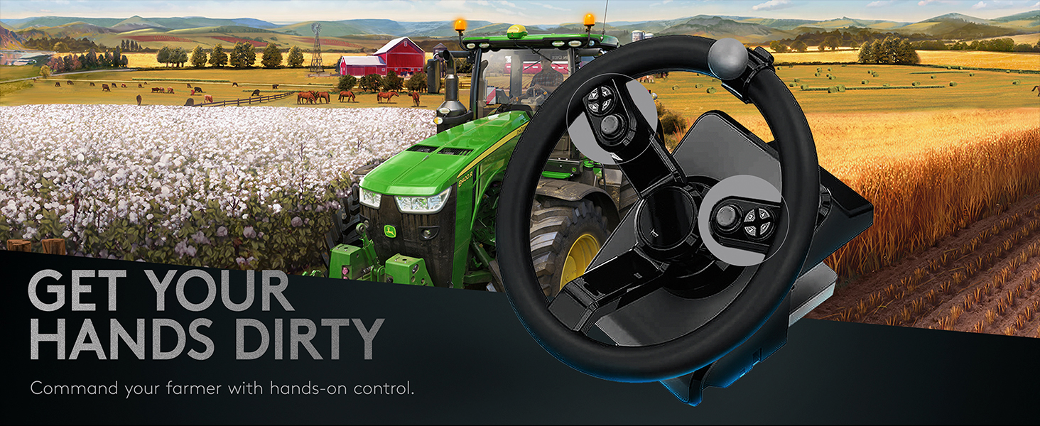 Logitech G Saitek Farm Sim Controller, Heavy Equipment Bundle for Farming Simulator, Gaming