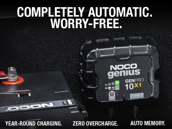 NOCO Genius GENPRO10X1, 1-Bank, 10A, Smart Marine Charger, 12V Onboard Battery Charger, Maintainer