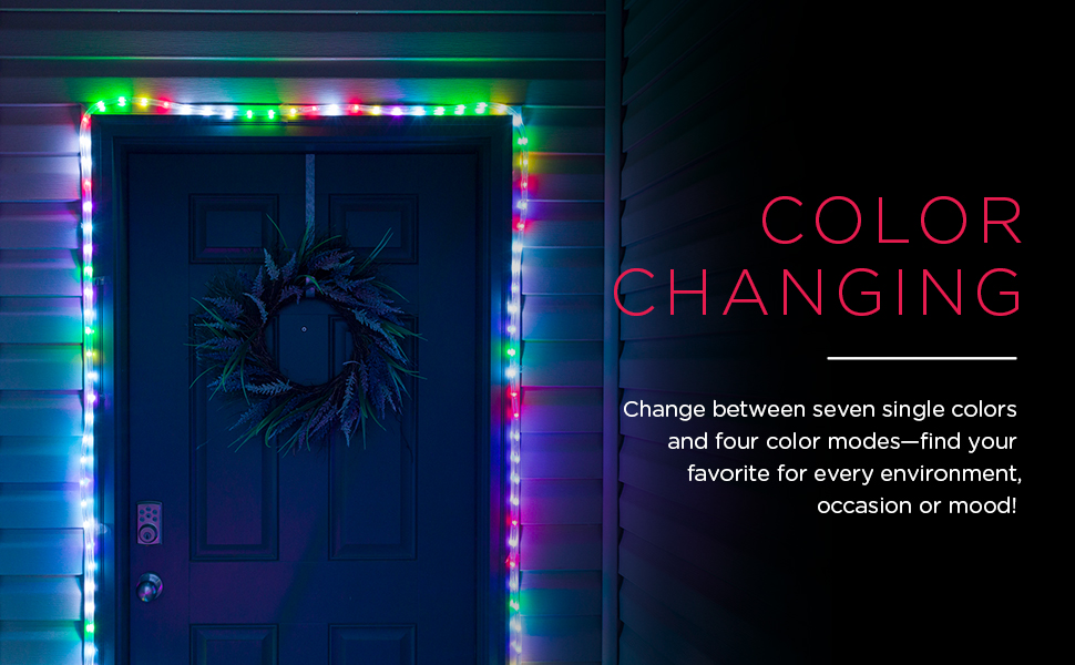 UltraPro Escape Color Changing LED Rope Lights, Indoor or