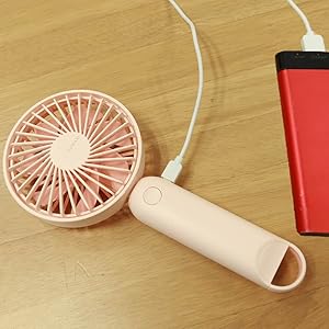 Amazon | 山善 扇風機 FUWARI ハンディファン PUSHスイッチ 7.5