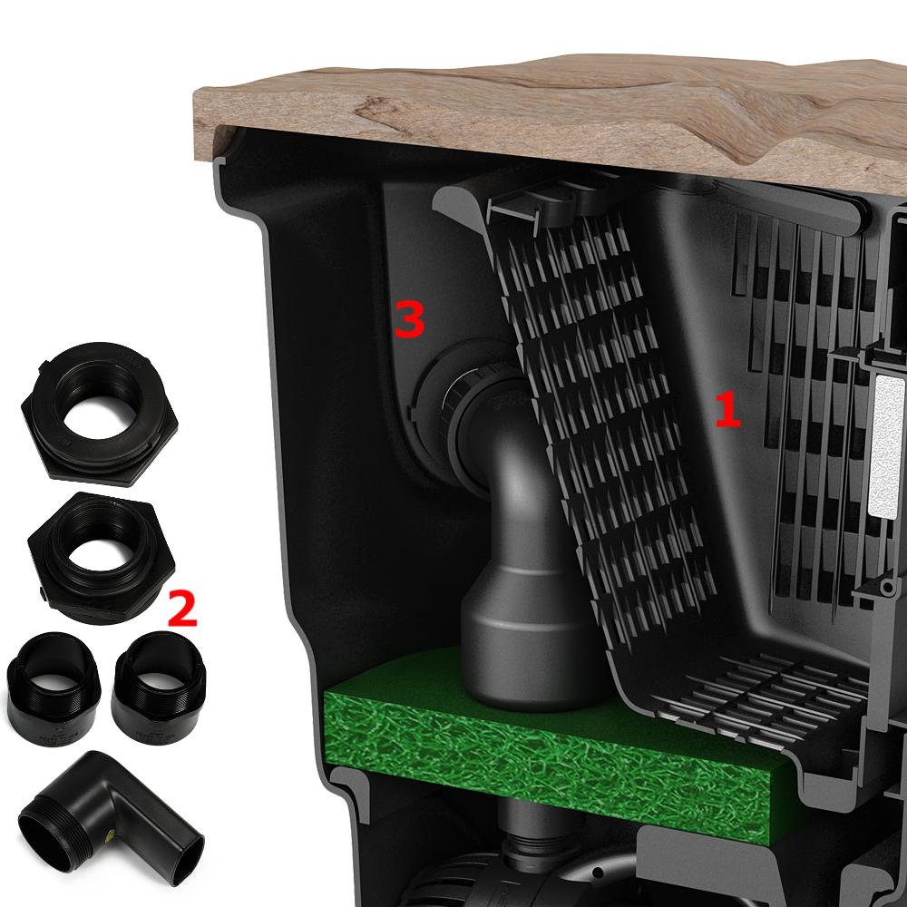 Aquascape Signature Series Pond Skimmer Filter, 400, Black 43021 Garden & Outdoor