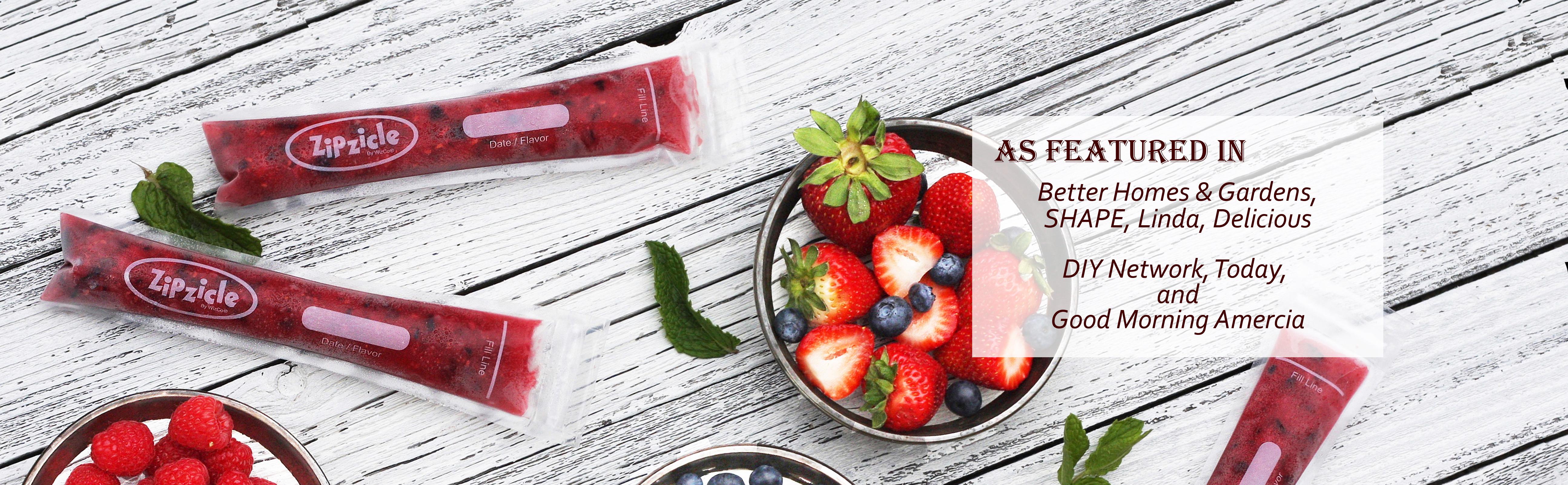 Zipzicle ZipTop Ice Pop Pouch, 36Pack Kitchen & Dining