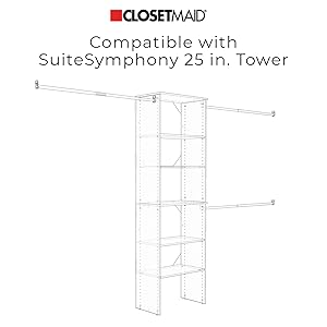 closetmaid, suitesymphony, wood, closet, organizer, drawer, door, clothes, storage, organization