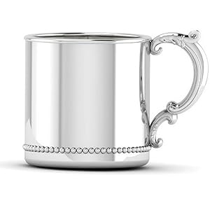 silver cup, sterling silver baby cup, silver gifts
