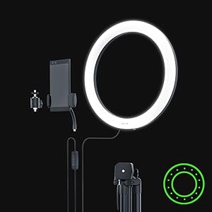 新品未使用Razer Ring Light 12インチ LEDリング三脚スタンド Amazon.co.jp: Razer Ring Light 12インチ LED リングライト 光