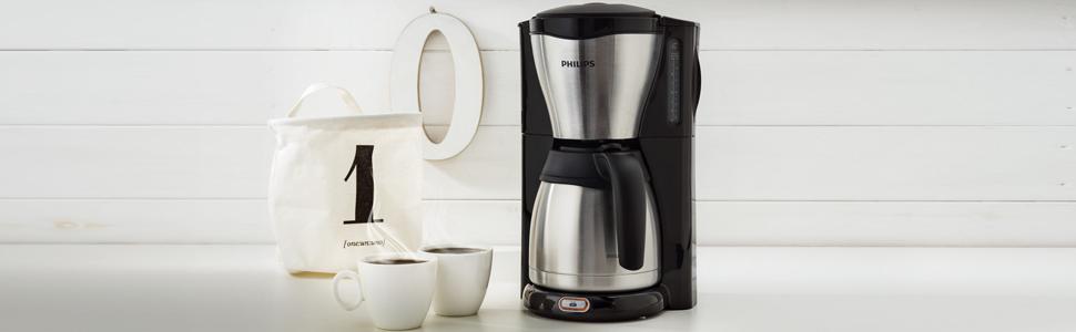 Philips HD7546 HD7546/20-Cafetera de Goteo café Gaia, Jarra ...