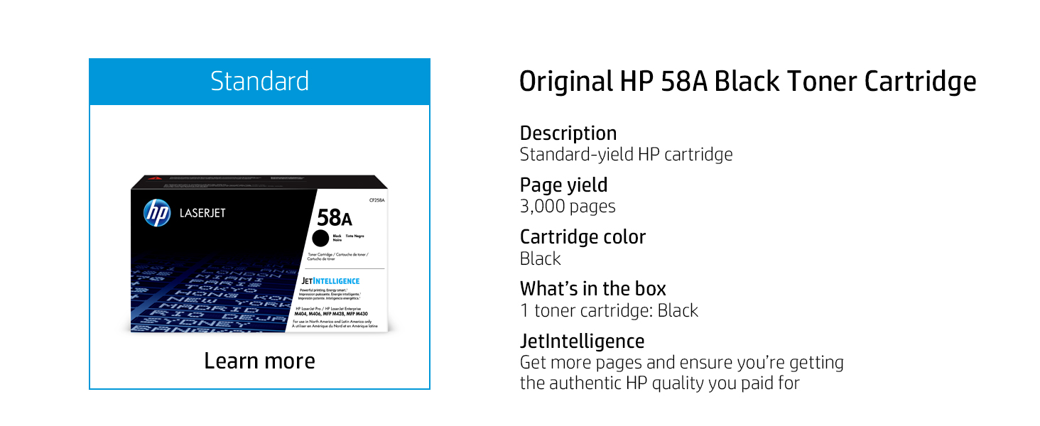 Original HP 58A Black Toner Cartridge