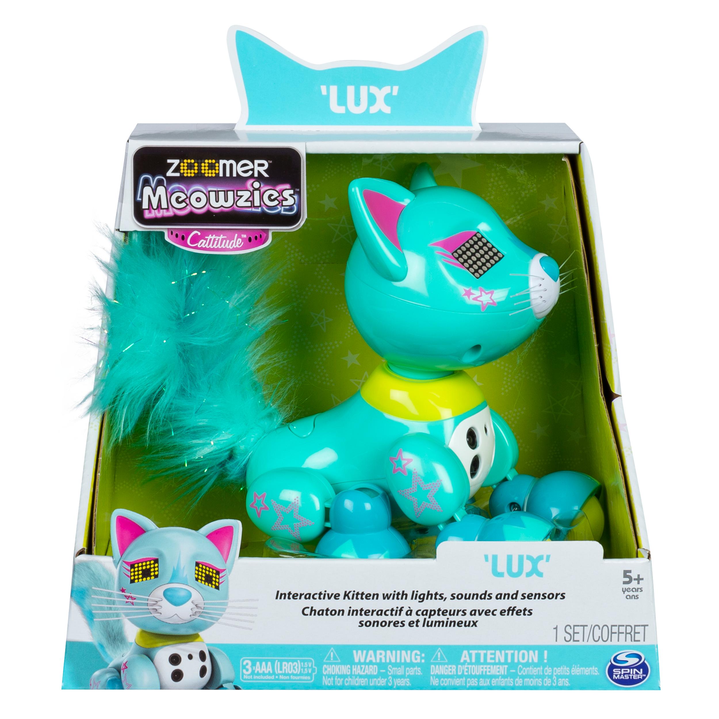 zoomer Meowzies, Lux, Interactive Kitten with Lights