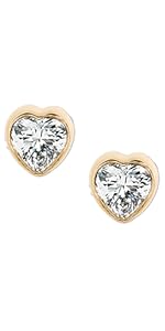 Heart Studs