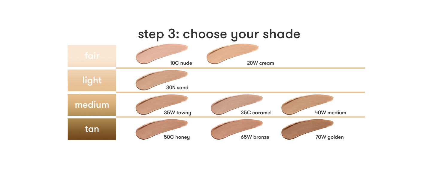 choose your shade