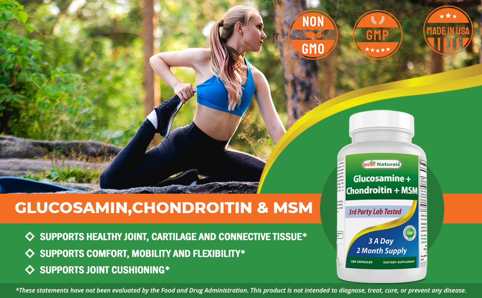 Best Naturals Glucosamine Chondroitin and MSM (NonGMO