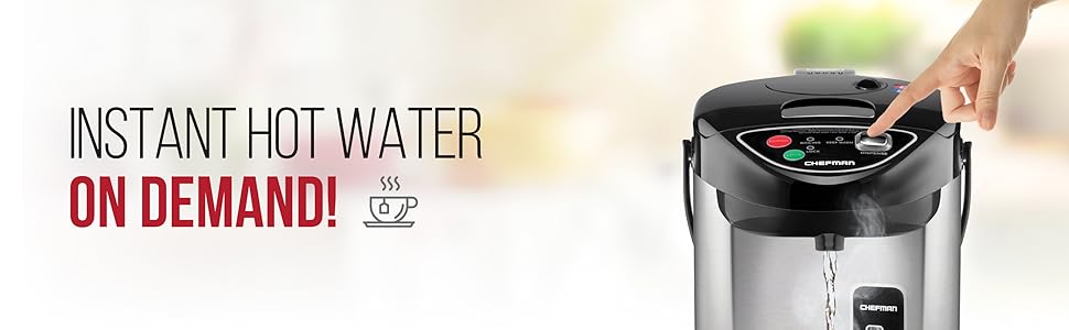 stainless steel water boiler warmer electric thermo pot instant hot beverage dispenser coffee urn