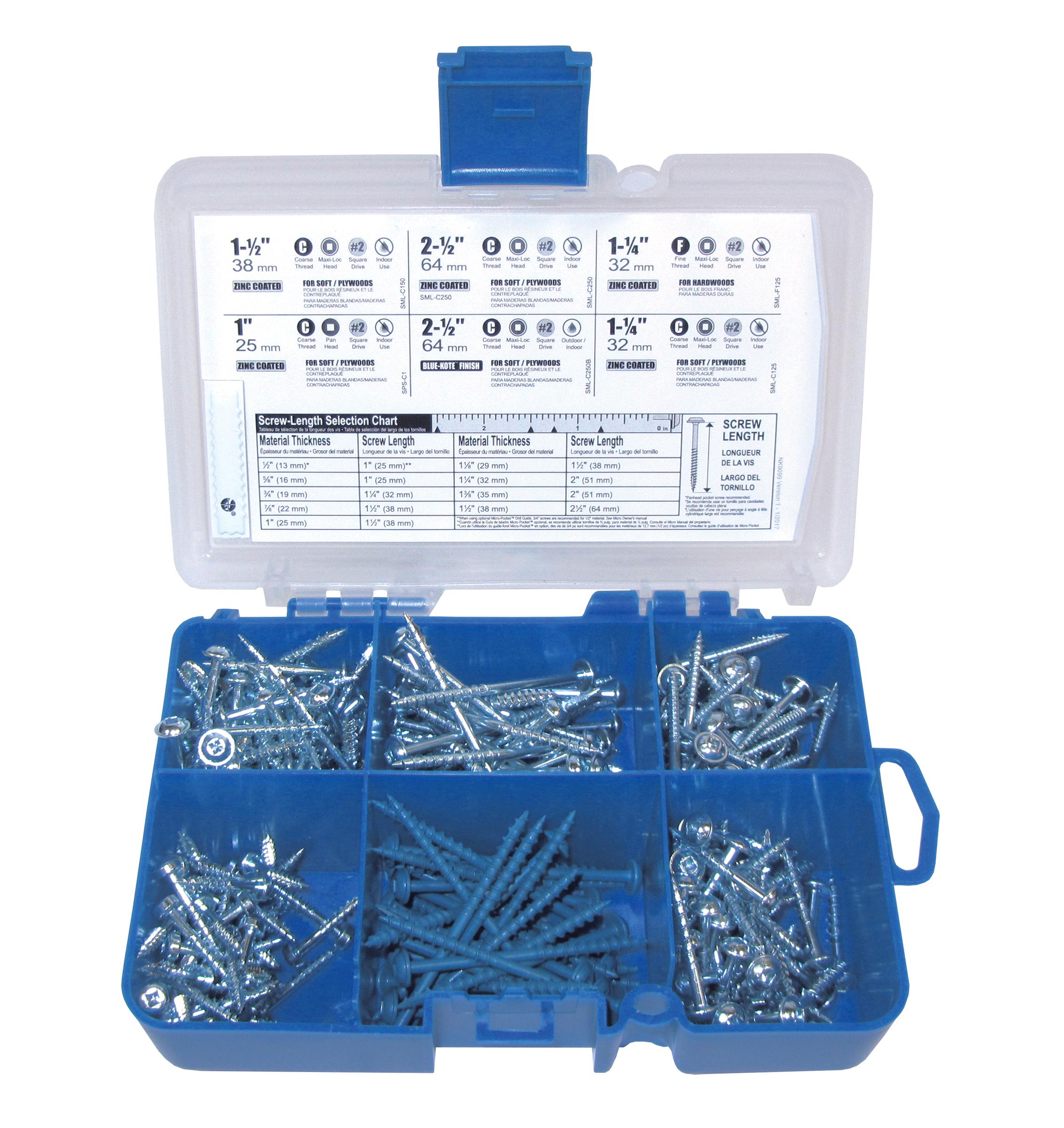 Kreg SK04 PocketHole Screw Starter Kit Home Improvement