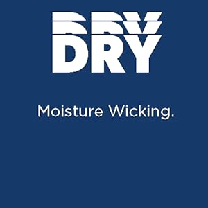 Driflux moisture wicking keeps you dry by pulling perspiration away from your body