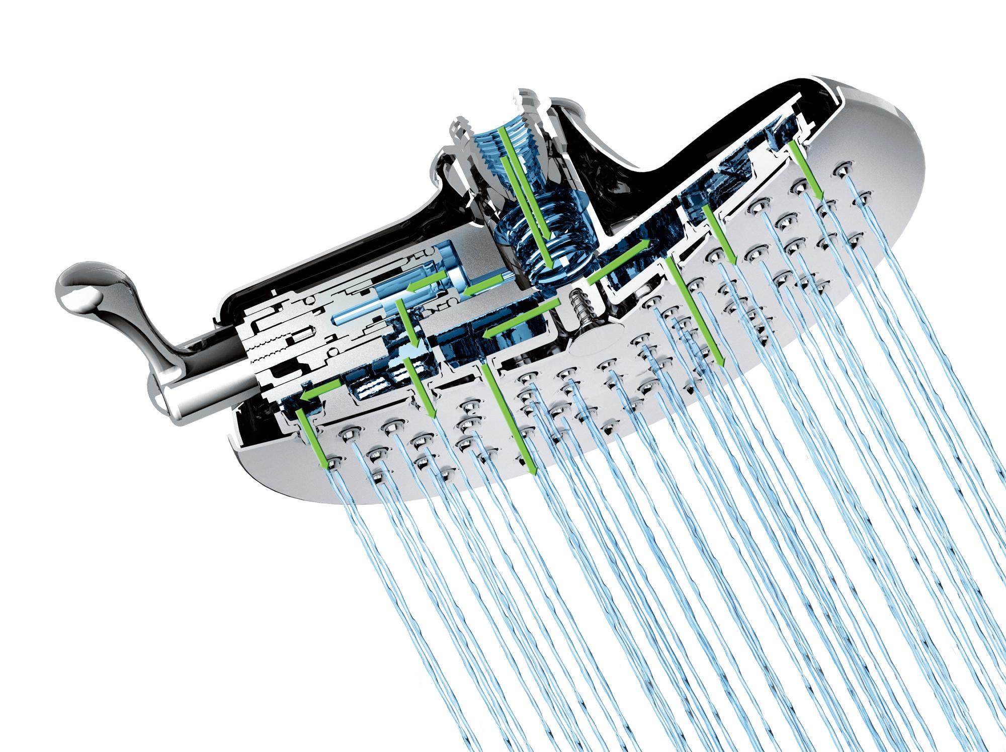 Moen S6310BN ExactTemp 7" OneFunction Rainshower Showerhead with