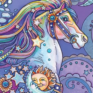 Amazon Com Creative Haven Dream Horses Coloring Book Creative Haven Coloring Books 9780486828558 Sarnat Marjorie Books
