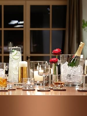 Amazon｜LSA(エルエスエー) 白ワイングラス&ウッドコースター クリア