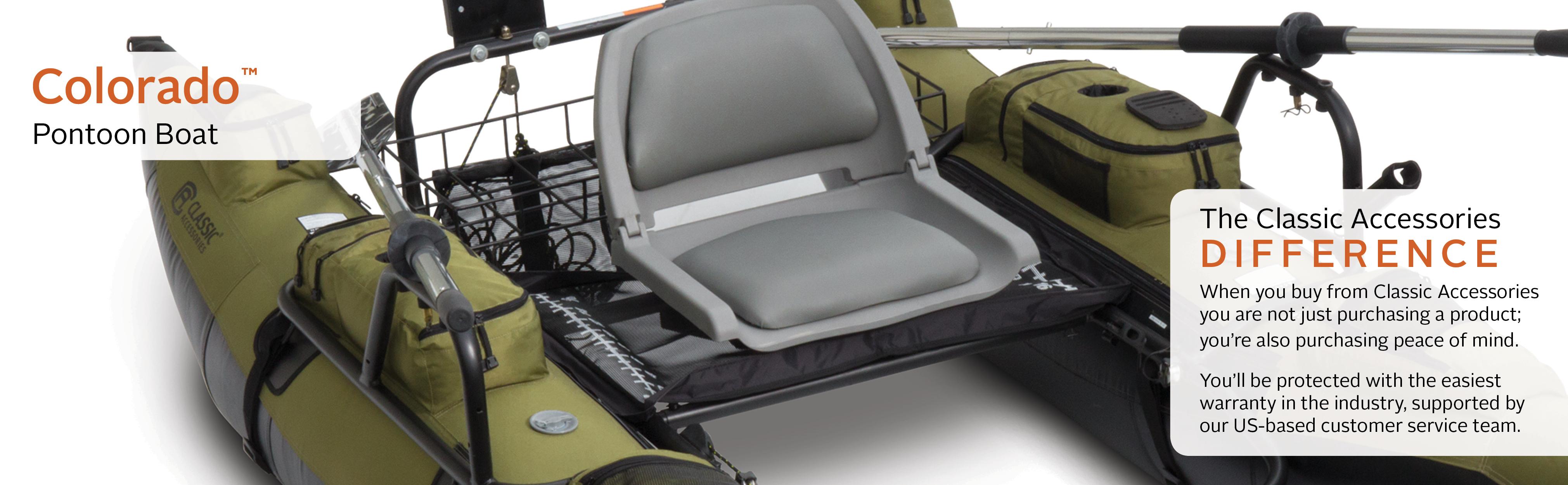 Classic Accessories Colorado Inflatable Pontoon Boat With Motor Mount