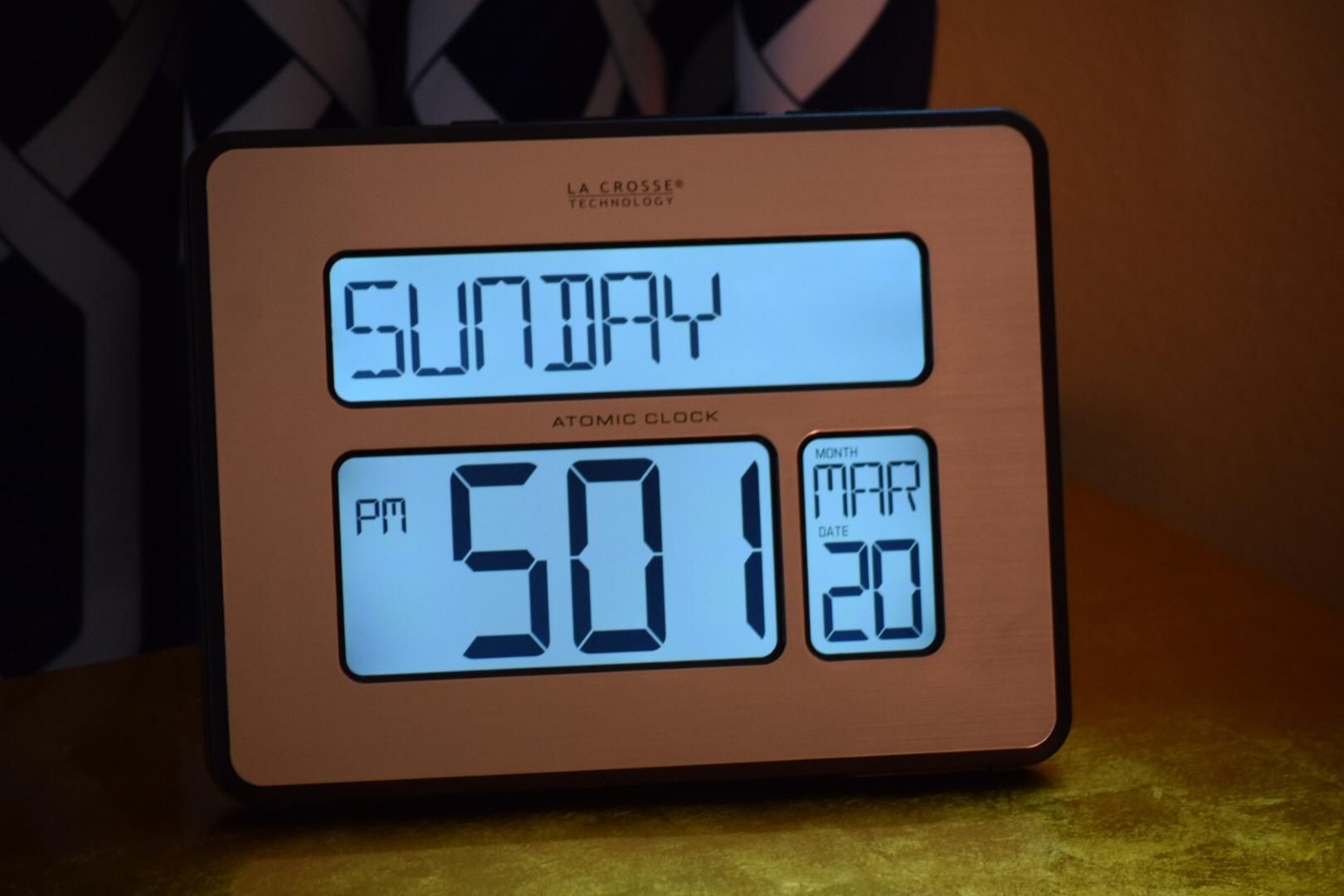 La Crosse Technology C86279 Atomic Full Calendar Clock with Extra Large