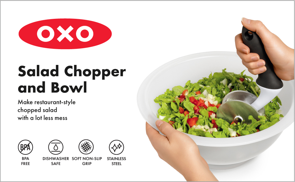 OXO Good Grips Salad Chopper With Bowl Home & Kitchen