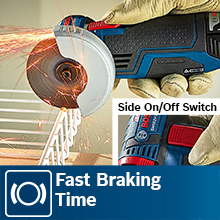 Bosch GWS12V-30N Angle Grinder - Bare Tool -19