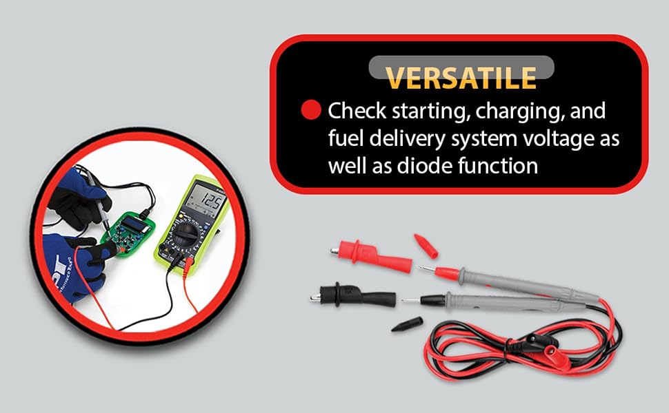 Performance Tool W2972 Automotive Digital Multimeter with